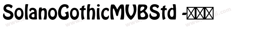 SolanoGothicMVBStd 字体转换